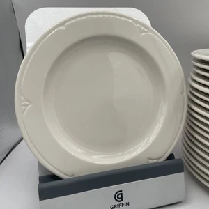 Syracuse China 7.25" Plate White Embossed Pattern Salad Restaurant Ware - Imagen 1 de 5