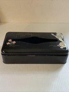 RANSBURG Black HandPainted Coiffeur Poodle HOLLYWOOD REGENCY tissue holder As Is - Picture 1 of 13