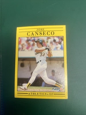 1991 Fleer - Jose Canseco #5 — 第 1/2 张图片