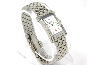 Bulova Damenuhr 96R187 Winslow silber weißes Zifferblatt Diamant Akzent Damen 7" - Bild 1 von 11
