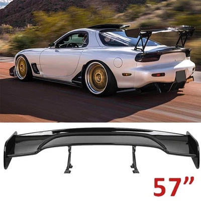 57" Rear Spoiler Wing For Mazda RX-8 Truck GT Style Glossy Black - Image 1 of 4