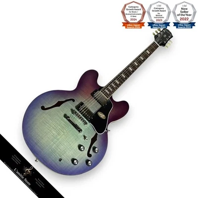 Epiphone ES335 Figured BB Blueberry Burst SemiHollow Guitar 3.68kg - Image 1 of 4