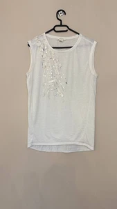 Helmut Lang Vintage weißes Tanktop seltenes Archivobjekt Gr. S - Bild 1 von 9