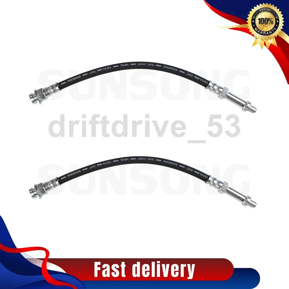 Par de mangueras de freno Sunsong para Ford Fairlane 1958 1966 Edsel Citation Foto 1 de 4