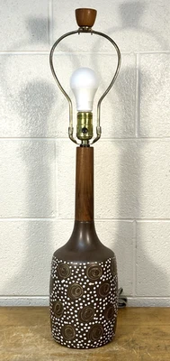 Винтажная керамическая лампа Jane And Gordon Martz для Marshall Studios 27 дюймов 60-е MCM - Изображение 1 из 4