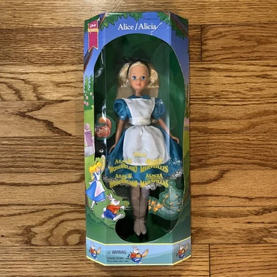 Disney Alice in Wonderland 1994 Mattel Alice/Alicia Doll 13537 - New - Image 1 of 4