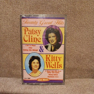 PATSY CLINE / KITTY WELLS - 20 GREAT HITS - SEALED HIGHLAND MUSIC CASSETTE TAPE - Image 1 of 3