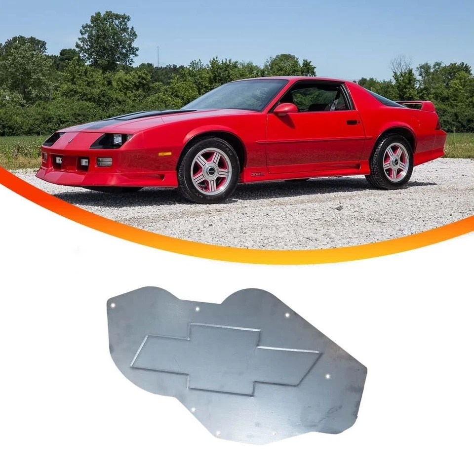 1982 -1992 Camaro Firebird Trans Am F-Body A/C Delete Panel PLATE W/Chevy Bowtie - Image 1 of 1