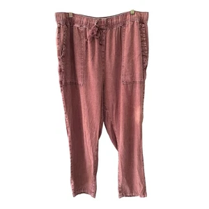 Pilcro by Anthropologie Leinenmischung Hose Gr. Large - Bild 1 von 7