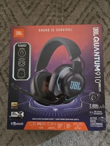 JBL Quantum 910 Wireless Noise-Cancelling Bluetooth Gaming Headphones NIB PC - Picture 1 of 3