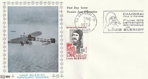 Enveloppe 1er jour Aviation Louis Blériot Traversée de la Manche 1972 PAC 2 - Picture 1 of 2
