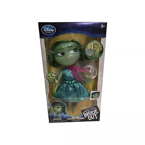 INSIDE OUT DISGUST DELUXE TALKING DOLL DISNEY STORE LIGHT UP MEMORY 9.5" PIXAR - Picture 1 of 4