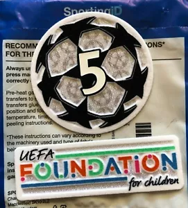 BARCELONA FC SET UFFICIALE PATCH CHAMPIONS LEAGUE 2021-2024 OFFICIAL SET Sid - Foto 1 di 1