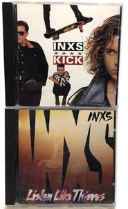 INXS 2 CD LOT; Kick + Listen Like Thieves 90s Rock Very Good - Picture 1 of 3
