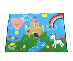 Doll House Accessories 1:12th Miniature - 1 x Mini Unicorn Rug - Picture 1 of 1