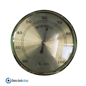 New 86mm Hydrometer Clock Gold Bezel Insert For 63mm Hole Measuring Humidity - Picture 1 of 2