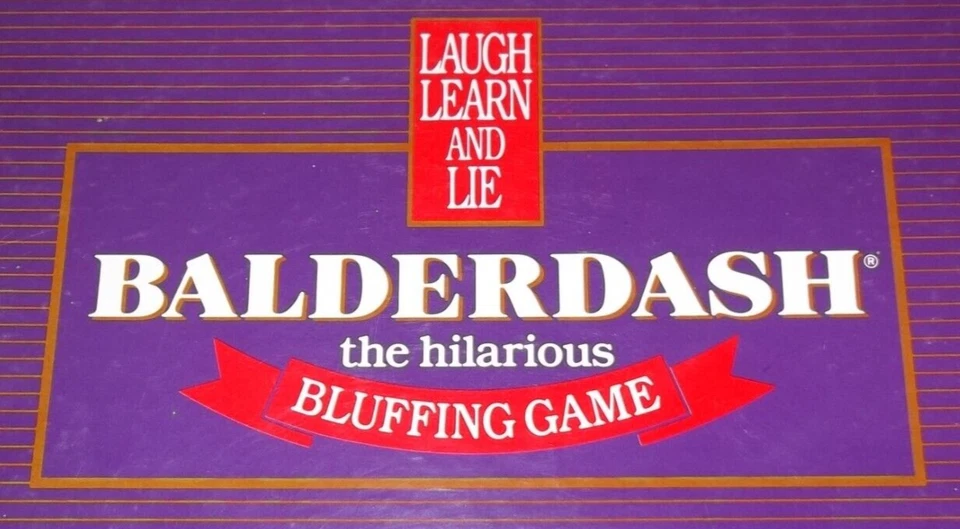 Balderdash The Hilarious Bluffing Game Parker Bros 1984 100% COMPLETE! EXCELLENT - Image 1 of 1