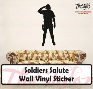 Soldaten Gruß Wand Vinyl Aufkleber - Bild 1 von 4
