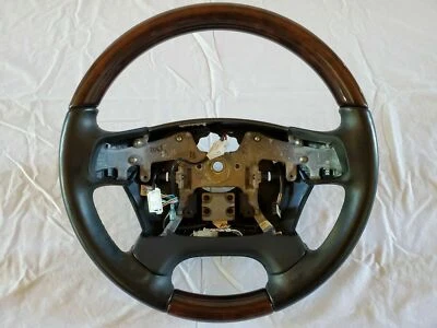 2014 2015 2016 HYUNDAI EQUUS SIGNATURE STEERING WHEEL WOODGRAIN LEATHER OEM - Изображение 1 из 4