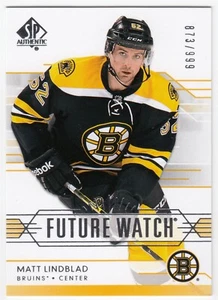 2014-15 Upper Deck SP Authentic Future Watch MATT LINDBLAD 260 /999 Boston UD RC - Picture 1 of 1