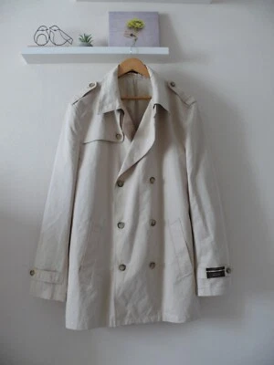 Tasso Elba Exclusively for Macys Double Brested Trench Coat - Beige -sz46T - Image 1 of 4