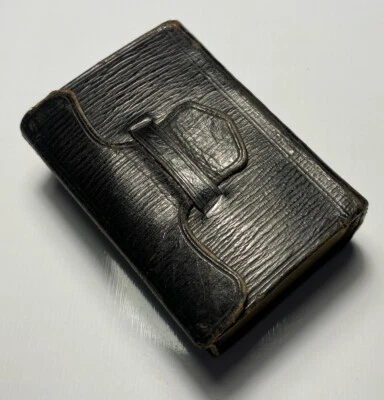 Wesley’s Hymns, 1838, Miniature Wallet Style Binding, Black Morocco Leather - Image 1 of 4