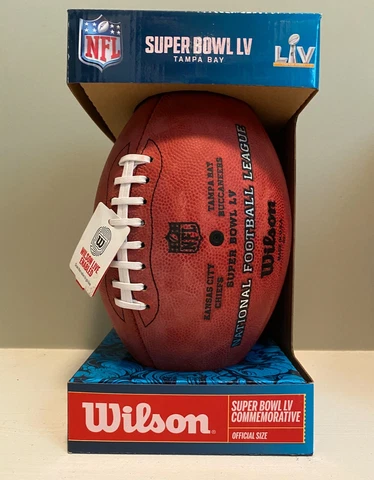 Super Bowl LV Wilson Official Game Football - Buccaneers Chiefs Cover