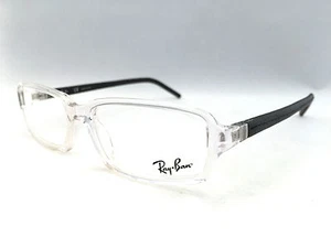 New Authentic Ray Ban RB 5132-Q 2161 Clear/Black 53mm Eyeglasses Frames RX - Picture 1 of 11