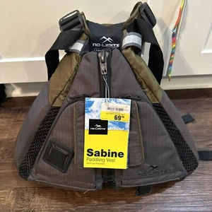 No Limits Extra Small/small  Green Black Gray Life Jacket Very Padded - Picture 1 of 5