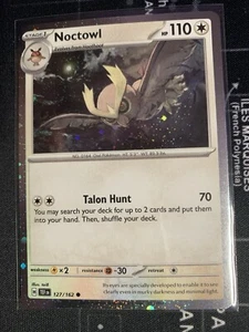 Noctowl #127/162 SV05: Temporal Forces Pokemon Cosmos Holo Exclusive NM - Picture 1 of 2