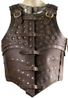 Medieval War Leather Vest - Leather Armor for LARP and Cosplay brown