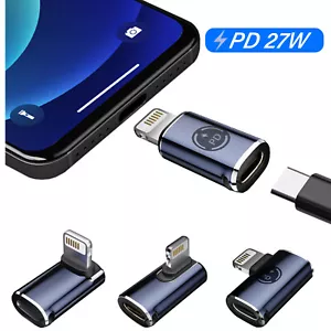1/4Pack - PD 27W Fast Charging Converter USB Type C Adapter For iPhone iPad iPod - Picture 1 of 15
