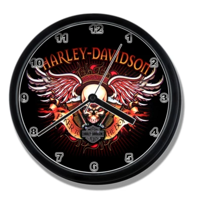 Harley Davidson Cycles Skull clock NEW - Image 1 of 4