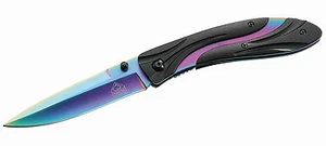 Puma TEC Einhandmesser, Stahl AISI 420, Liner Lock,Rainbow-Finish, schwarze Alum - Bild 1 von 1