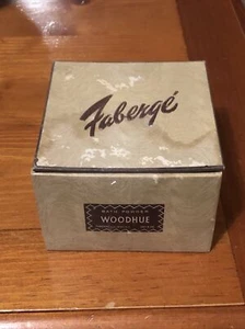 1967 FABERGE Woodhue BATH POWDER Opened But Full~ VTG~Puff ~ 5 OZ - Picture 1 of 7
