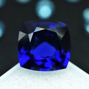 CERTIFIED Cushion Blue Loose Gemstone 9.80 Ct Natural Flawless Ceylon Sapphire - Picture 1 of 4