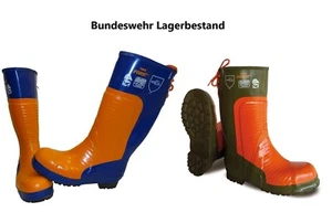 NORA FORST SCHNITTSCHUTZSTIEFEL S3 STIEFEL BW FORSTSTIEFEL GUMMISTIEFEL GRÜN/ORA - Bild 1 von 3
