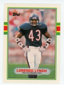 1989 TOPPS TRADED FOOTBALL #42T - LORENZO LYNCH - CHICAGO BEARS