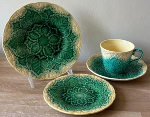 Wedgwood Majolica Style Cauliflower Ware Cup, Saucer, Bread Plate, Dessert Plate - Picture 1 of 18