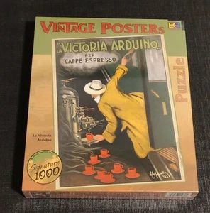 Vintage Posters La Victoria Arduino Caffe Espresso 1000 Pc Puzzle Buffalo Sealed - Picture 1 of 4