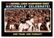 2020 Topps Heritage #206 NATIONALS CELEBRATE! Washington Nationals