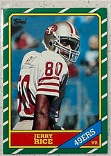 Topps 1986 Jerry Rice Rookie Card #161 “Please Read Description”