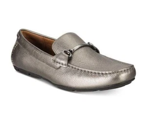 Alfani Herren Marcus Leder Eckige Zehe Penny Loafer Schuhe, Zinn, Größe 9,5 $ 80 - Bild 1 von 5