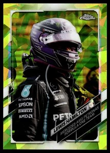 2021 Topps Chrome SAPPHIRE Formula 1 LEWIS HAMILTON IV IMAGE CHARTREUSE /199 #1 - Picture 1 of 2