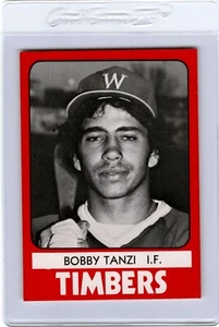TCMA Wausau 1980 madera #12 Robert Bobby Tanzi Brockton Massachusetts - Imagen 1 de 2