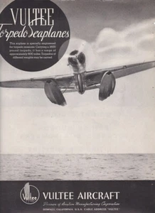 1940 Vultee Torpedo Seaplane Aircraft ad 12/27/2022g - Picture 1 of 1