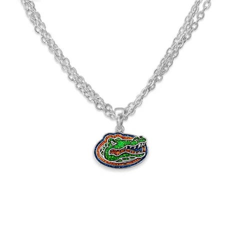 Florida Gators Game Day Glitter Necklace Jewelry Gift Licensed UF Cover