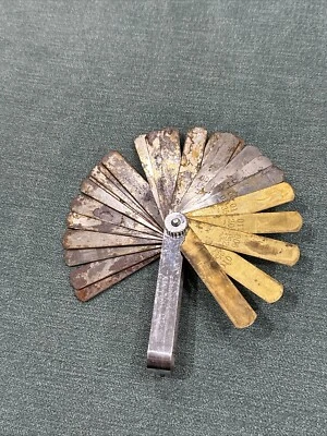 Vintage Craftsman 40811 USA Feeler Gauge Spark Plug Gap Tool  USA - RUSTY - Used - Image 1 of 4