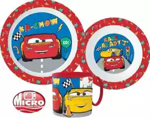 Disney Cars Set tazze ciotola piatto 3 pezzi set cena colazione - Foto 1 di 3