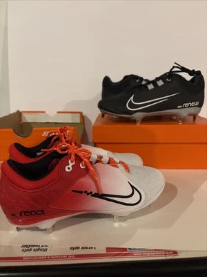 Revendedores Lote De Dos Marca Nike Metal Softbol Botines Nuevo Nike Zapatos Lote Foto 1 de 4